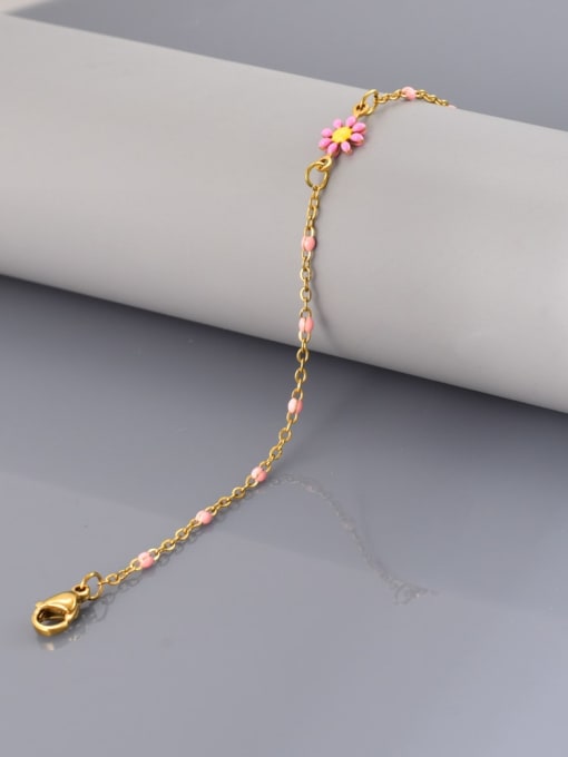 Pink Bead Minimalist Bracelet