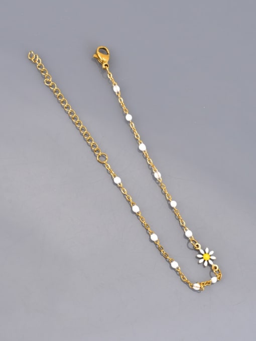 White Bead Minimalist Bracelet