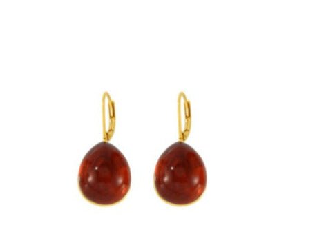 Resin Water Drop Minimalist Hook Earrings | TARA MINI - TARA MINI