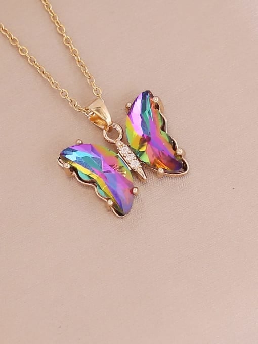 Colorful Butterfly CZ Necklace | TARA MINI - TARA MINI