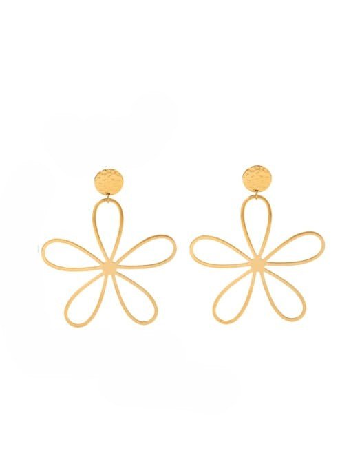 Flower Hollow Drop Earrings | TARA MINI - TARA MINI
