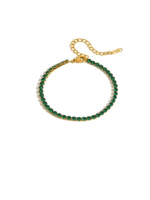 Minimalist Cubic Zirconia Bracelet Gold Plated | TARA MINI - TARA MINI