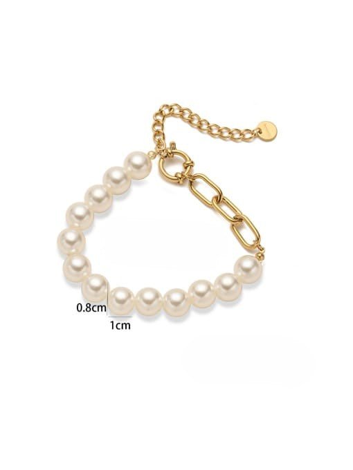Pearl Geometric Minimalist Beaded Bracelet | TARA MINI - TARA MINI