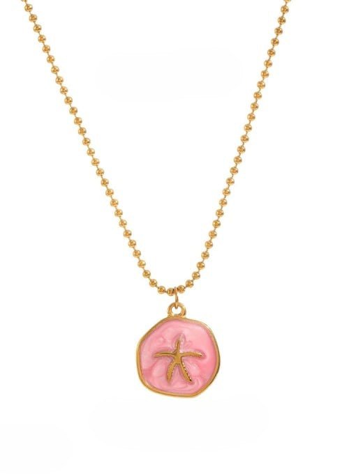 Enamel Star Hip Hop Necklace Gold | TARA MINI - TARA MINI