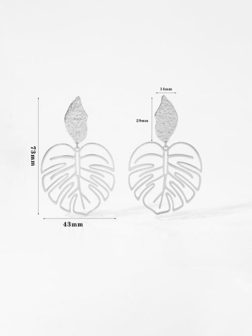 Hollow Leaf Drop Earrings | TARA MINI - TARA MINI