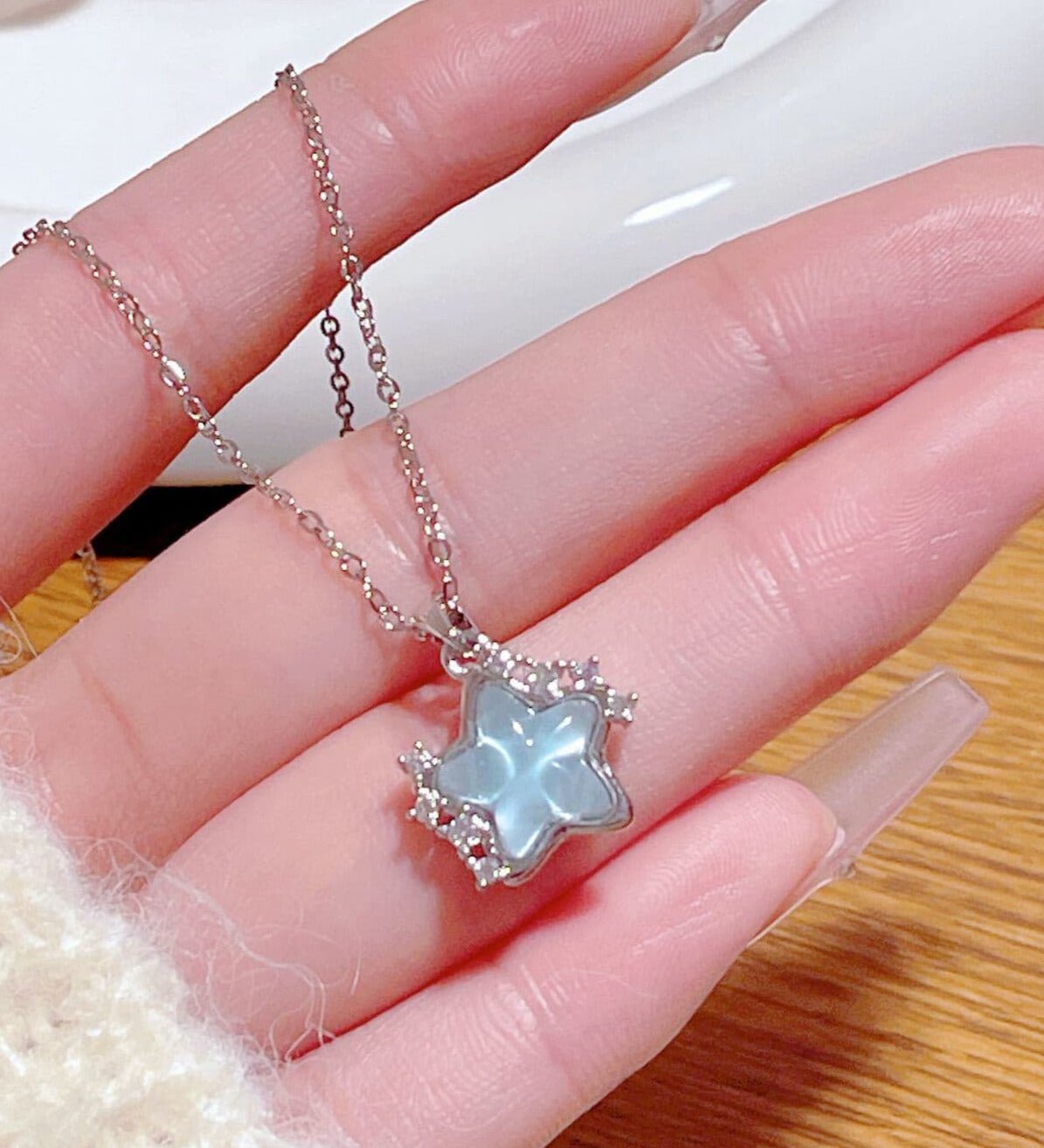 Steel Shell Star Necklace | TARA MINI - TARA MINI