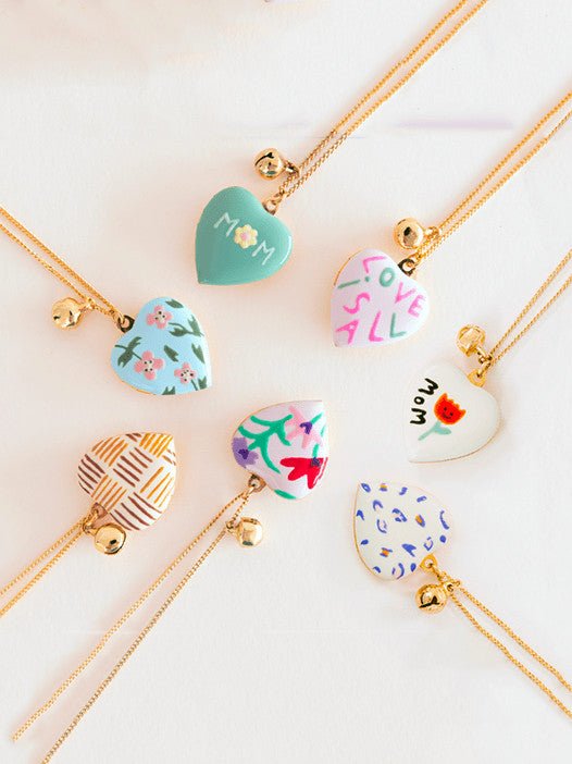 Minimalist Love Album Necklace Enamel | TARA MINI - TARA MINI