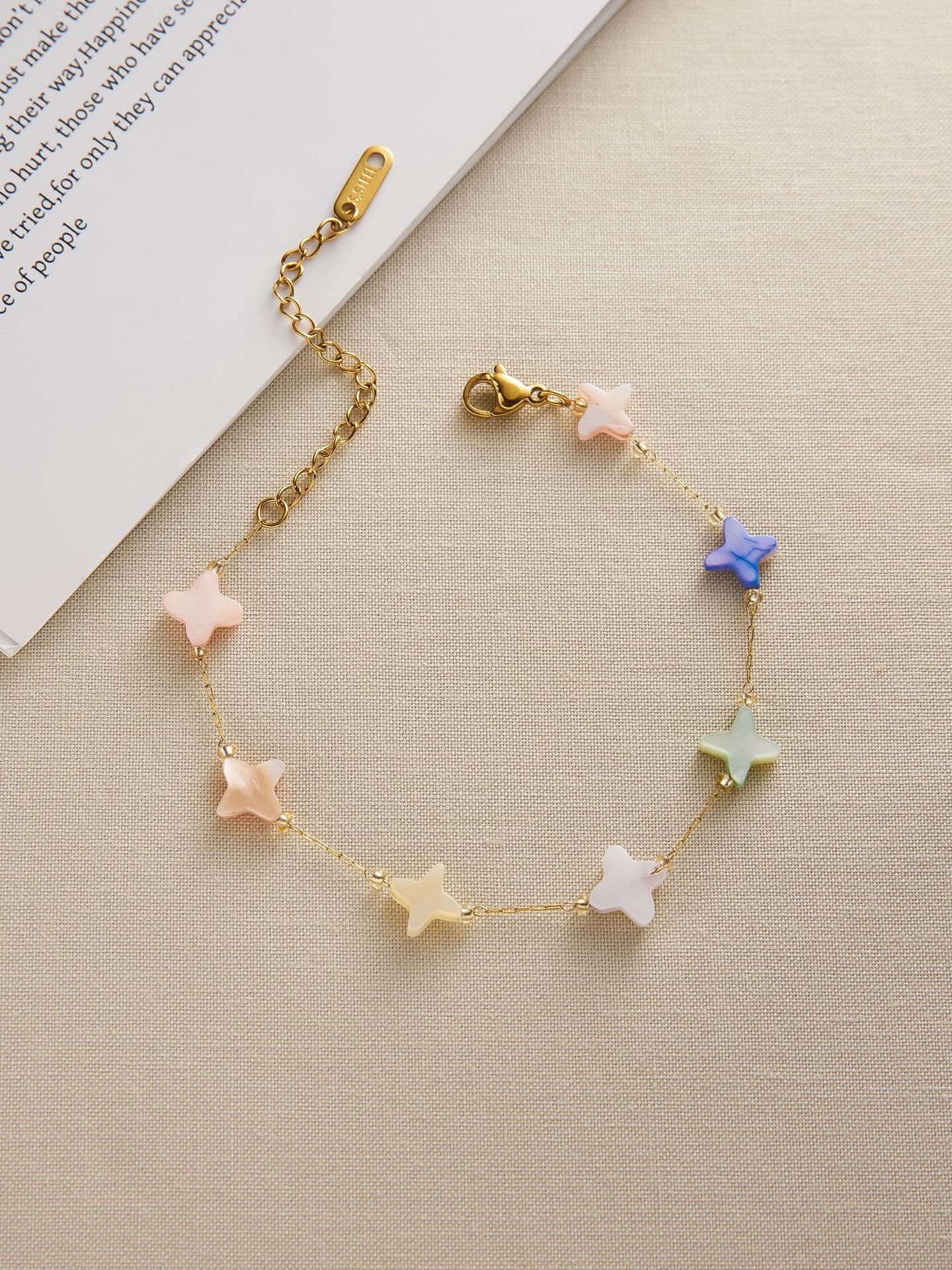 Shell Flower Bracelet Gold Plated Minimalist | TARA MINI - TARA MINI