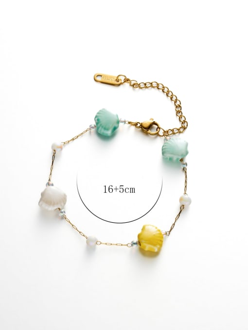 Natural Stone Link Bracelet Gold Plated | TARA MINI - TARA MINI