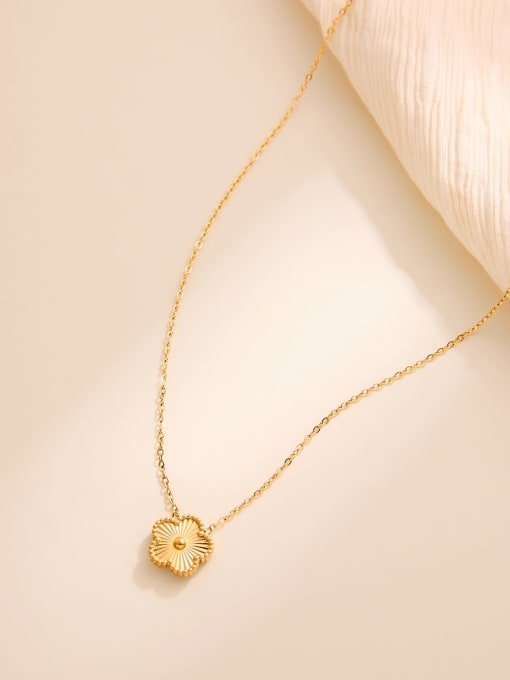 Trend Flower Pendant Necklace Gold Plated | TARA MINI - TARA MINI