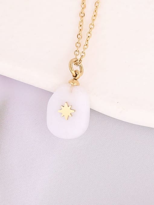 Lightning Bolt Green Stone Necklace | TARA MINI - TARA MINI