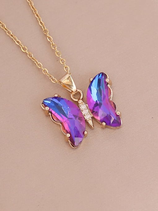 Colorful Butterfly CZ Necklace | TARA MINI - TARA MINI