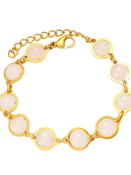 Pink Beaded Bracelet Gold Plated | TARA MINI - TARA MINI