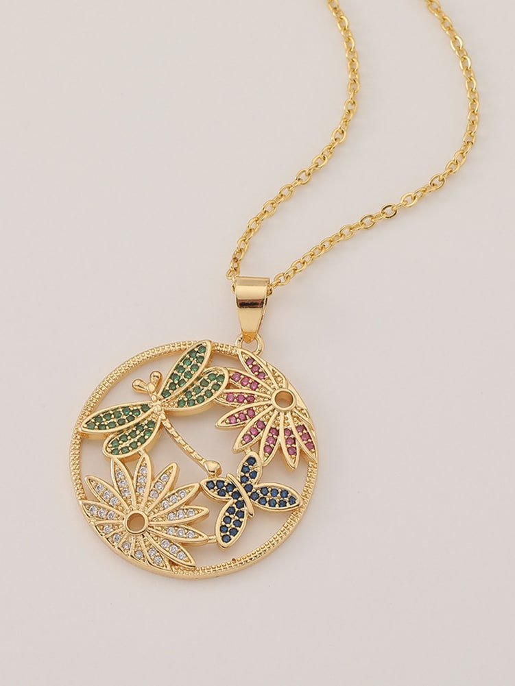 Butterfly & Dragonfly Pendant Necklace | TARA MINI - TARA MINI