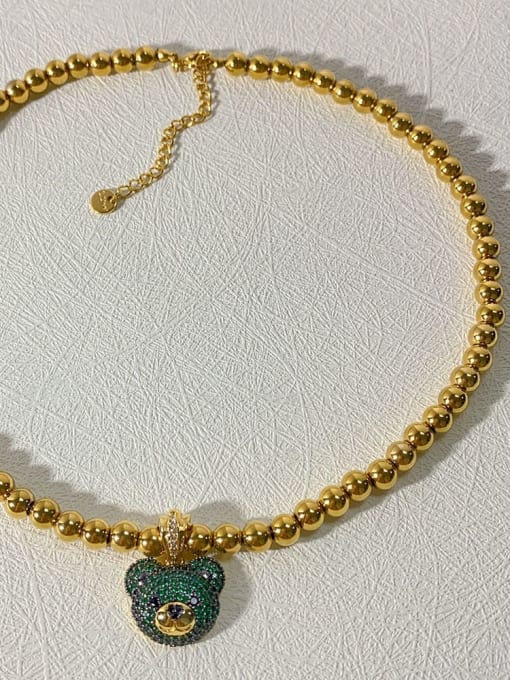 Teddy Charm Beaded Necklace | TARA MINI - TARA MINI