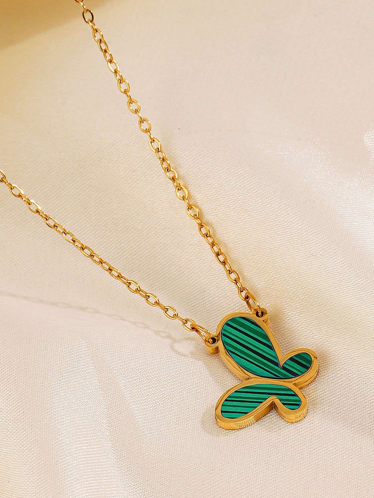 Vintage Butterfly Jewelry Set Earrings Necklace | TARA MINI - TARA MINI