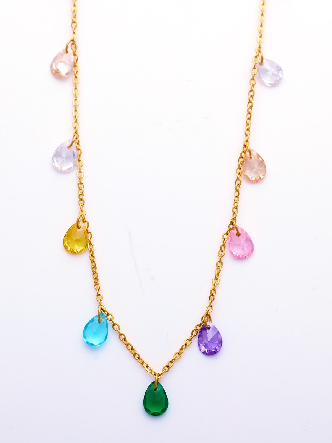 Cubic Zirconia Water Drop Necklace | TARA MINI - TARA MINI