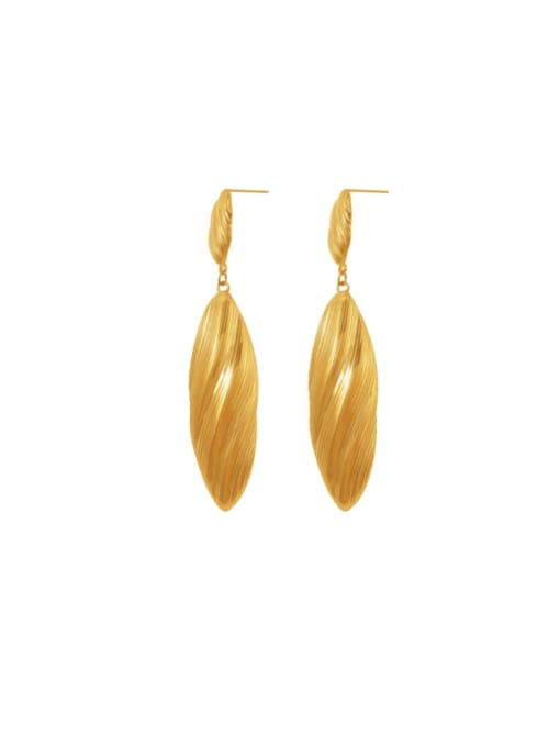 Geometric Hip Hop Drop Earrings Gold | TARA MINI - TARA MINI