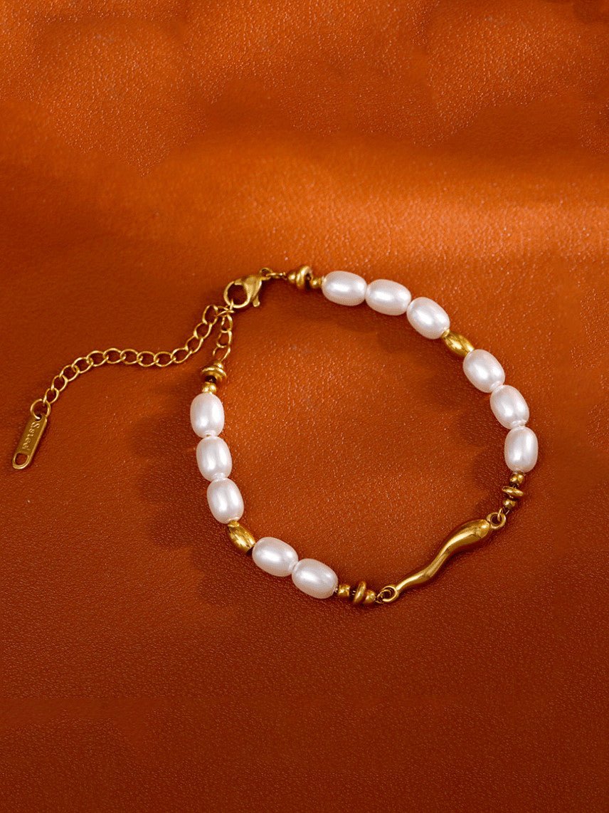 Imitation Pearl Beaded Bracelet | TARA MINI - TARA MINI