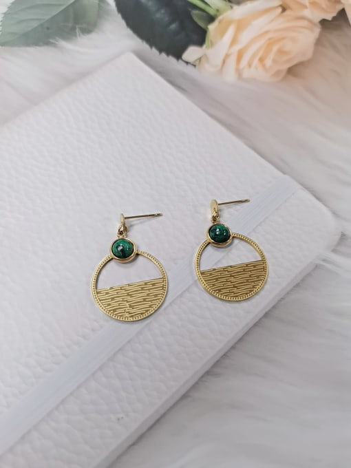 Resin Irregular Round Drop Earrings | TARA MINI - TARA MINI