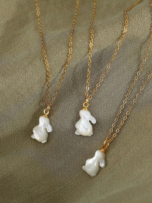 Rabbit Pendant Necklace Gold Plated | TARA MINI - TARA MINI