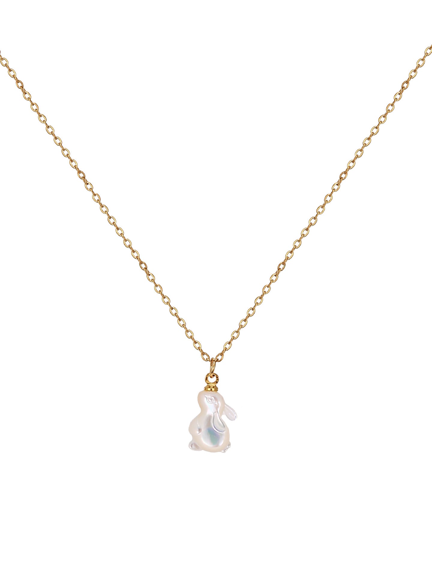 Rabbit Pendant Necklace Gold Plated | TARA MINI - TARA MINI