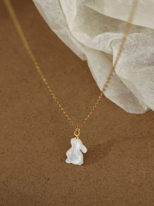 Rabbit Pendant Necklace Gold Plated | TARA MINI - TARA MINI