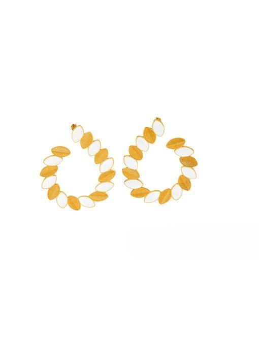 Enamel Geometric Stud Earrings | TARA MINI - TARA MINI