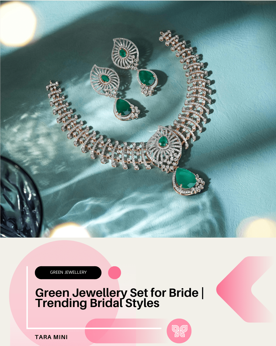 Green Jewellery Set for Bride | TARA MINI