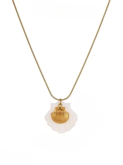 18K Gold Flower Pearl Necklace for Women | TARA MINI - TARA MINI