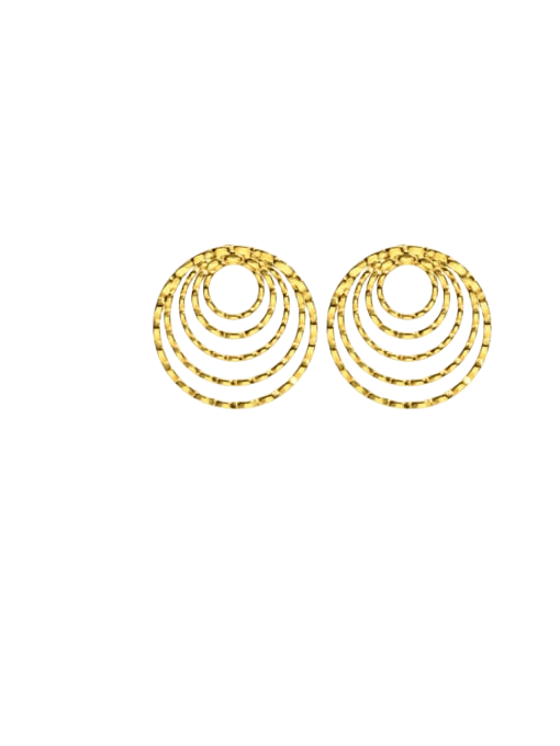 Vintage Geometric Spiral Earrings