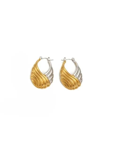 Geometric Hip Hop Drop Earrings Stainless Steel | TARA MINI - TARA MINI