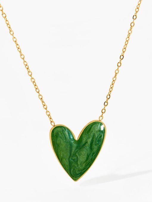 Dainty Heart Ceramic Pendant Necklace | TARA MINI - TARA MINI