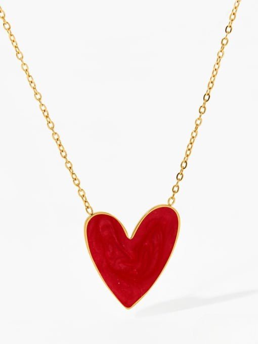 Dainty Heart Ceramic Pendant Necklace | TARA MINI - TARA MINI