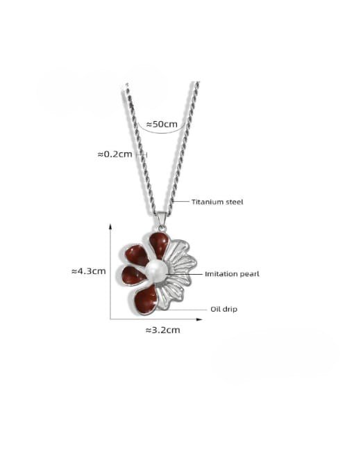 Enamel Flower Minimalist Necklace Gold | TARA MINI - TARA MINI