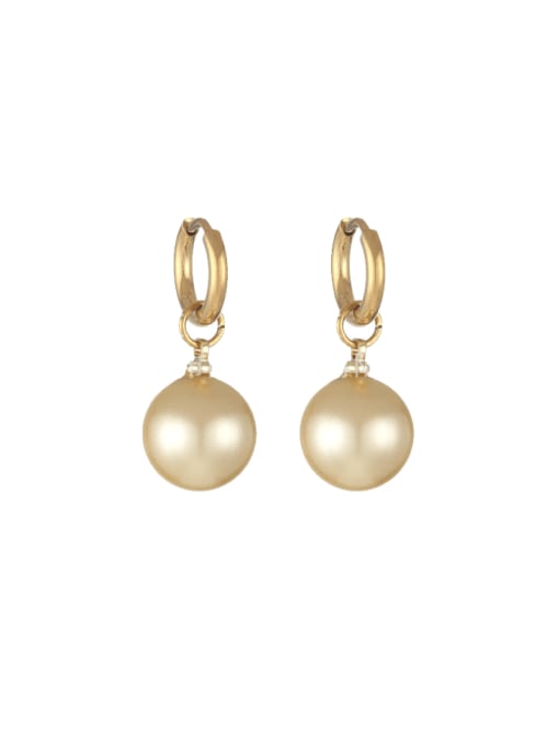 Pearl Drop Huggie Earrings