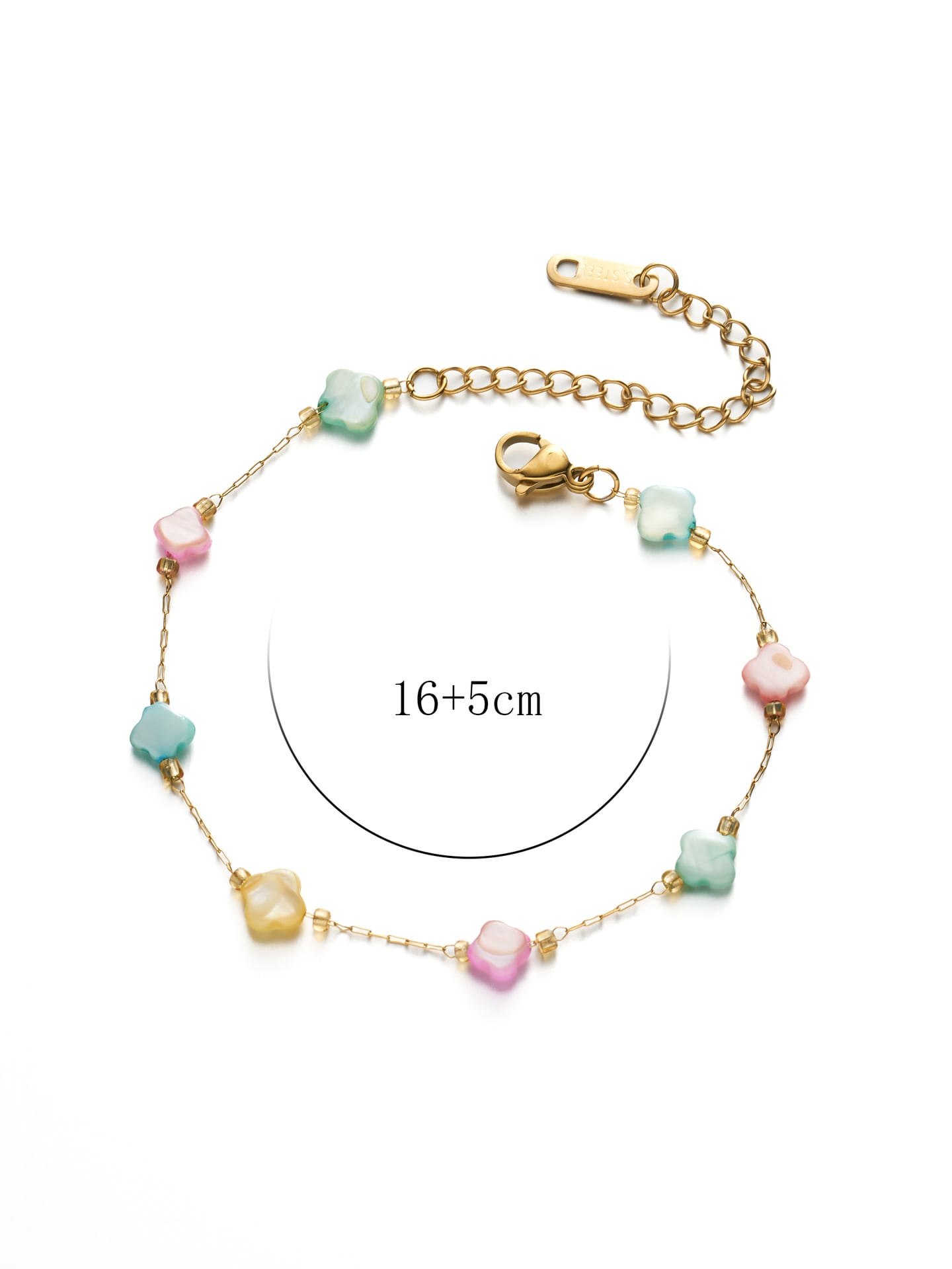 Clover Bracelet with Natural Stone Charms | TARA MINI - TARA MINI
