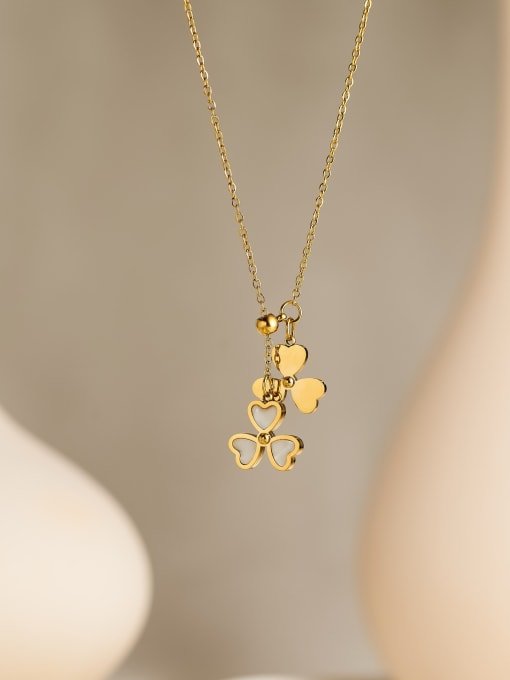Flower Minimalist Necklace with Zirconia Gold | TARA MINI - TARA MINI
