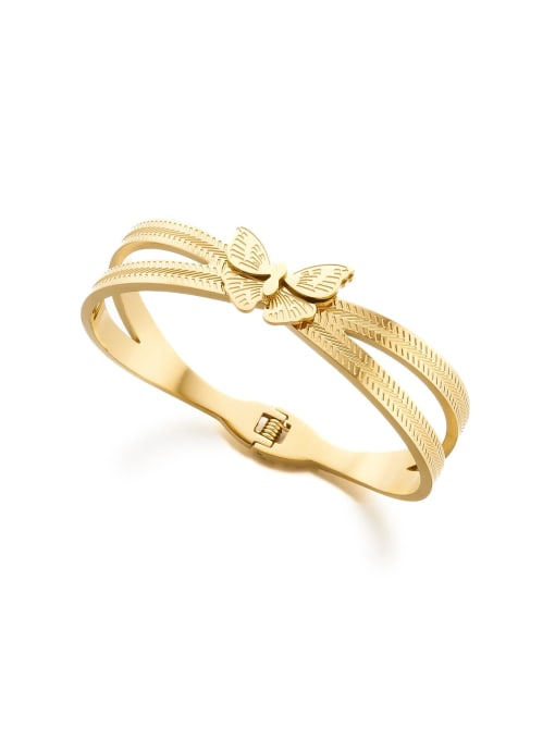 Butterfly Set Bangle Gold Plated Bracelet | TARA MINI - TARA MINI