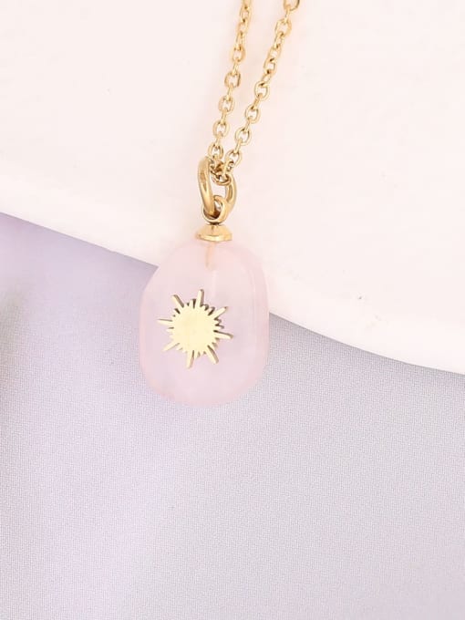 Lightning Bolt Green Stone Necklace | TARA MINI - TARA MINI