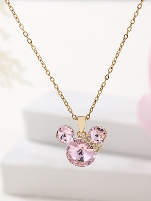 Crystal Mickey Necklace | TARA MINI - TARA MINI