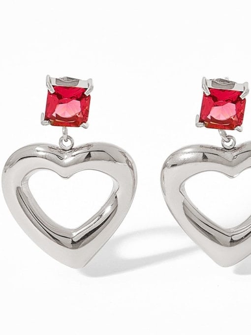 Heart Drop Earrings Gold Plated | TARA MINI - TARA MINI