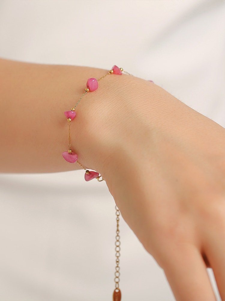 Natural Stone Irregular Jewelry Set Gold | TARA MINI - TARA MINI