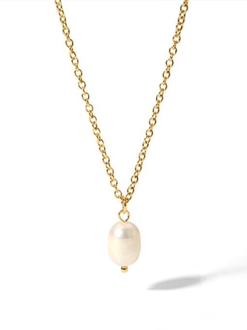 Freshwater Pearl Artisan Necklace Gold | TARA MINI - TARA MINI