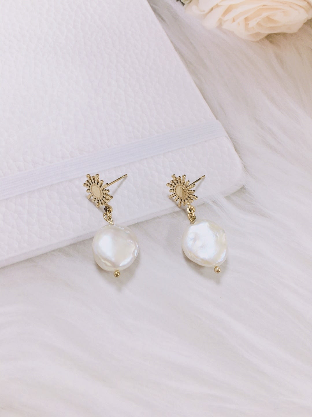 Freshwater Pearl Drop Earrings Minimalist | TARA MINI - TARA MINI