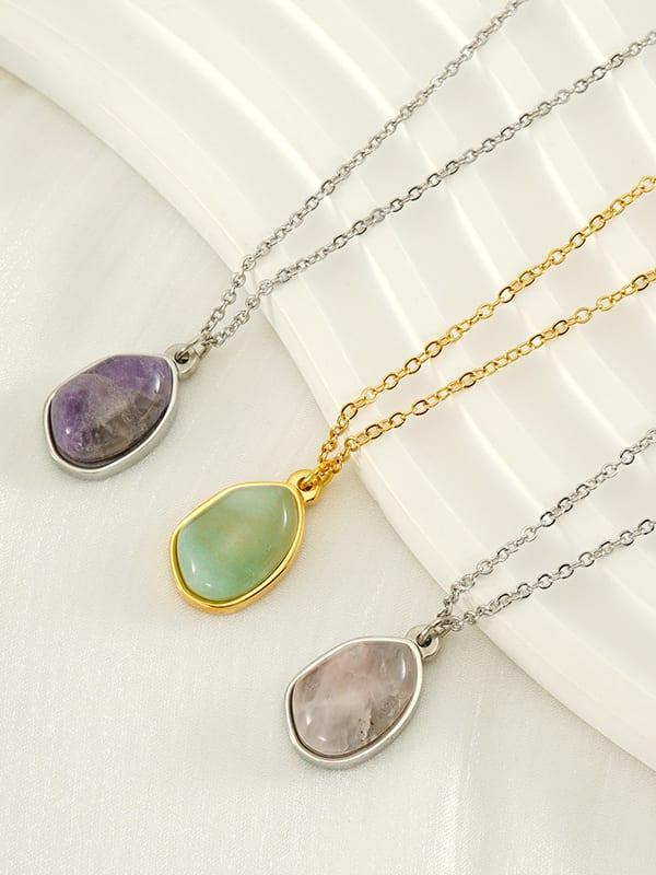 Natural Stone Irregular Vintage Necklace | TARA MINI - TARA MINI