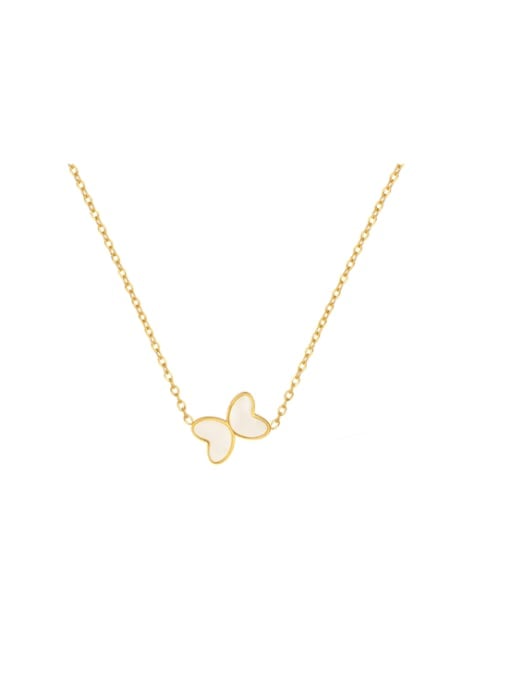 Shell Butterfly Minimalist Necklace Gold | TARA MINI - TARA MINI