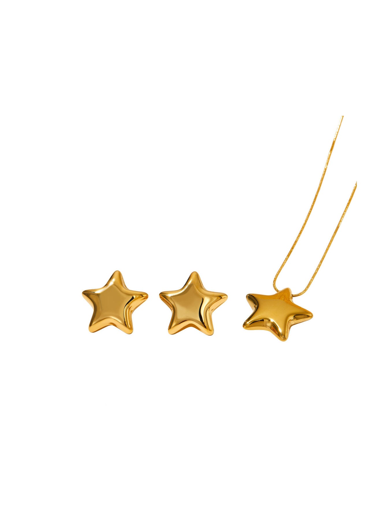 Gold Star Earring & Necklace Set | TARA MINI ( 2 Set ) - TARA MINI