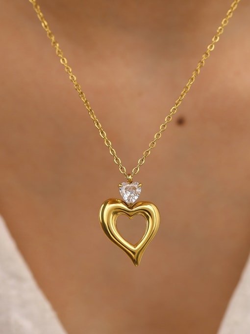 Heart Minimalist Necklace & Earrings Set | TARA MINI ( 2 Set ) - TARA MINI