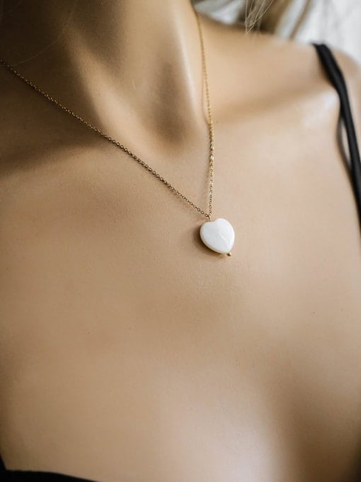 Shell Heart Necklace & Earrings Set | TARA MINI ( 2 Set ) - TARA MINI